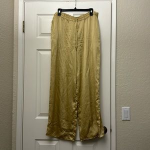 Vintage Patrick Tricot 100% Silk Gold Pants